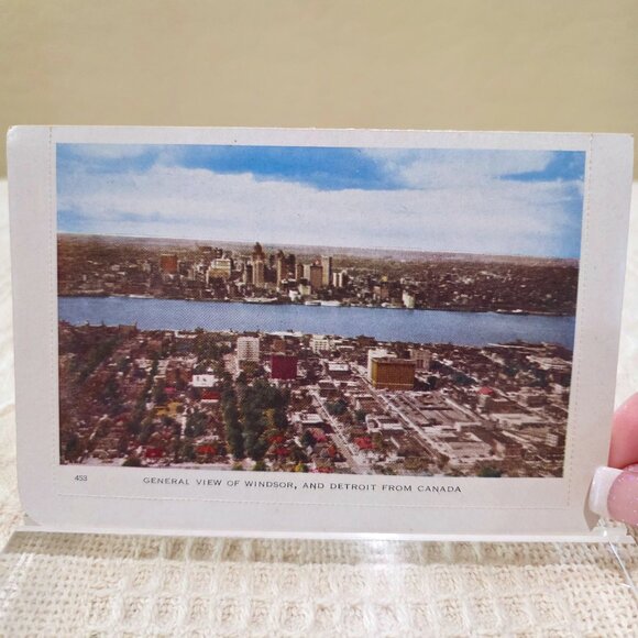 Vintage c1900's General View of Windsor Detriot from Canada Folkard Postcard UNP - Picture 9 of 9